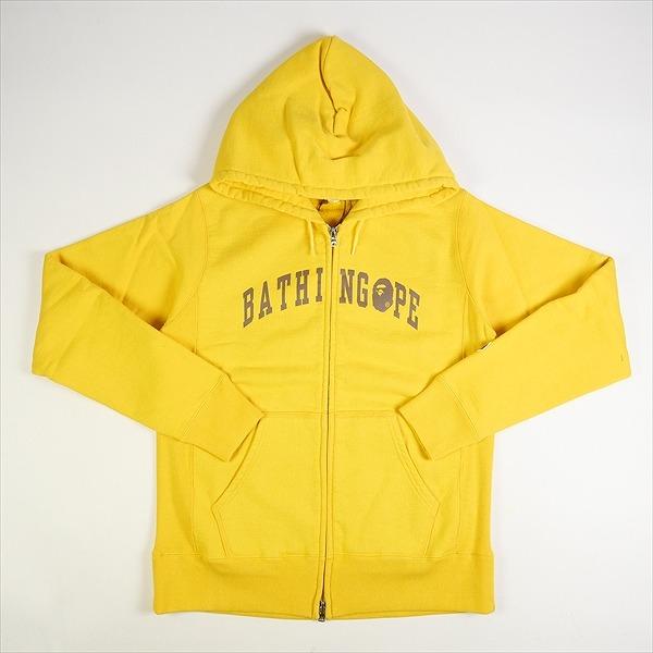 A BATHING APE ア ベイシング エイプ ZIP HOODIE YELLOW ジップ