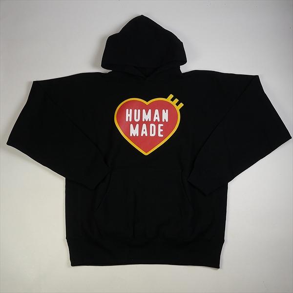 HUMAN MADE パーカー ブラック ハートロゴ HUMAN MADE ヒューマンメイド 23AW HEAVY WEIGHT HOODIE #2 Black