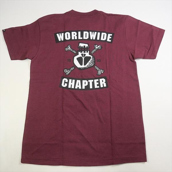 STUSSY ステューシー CUSTOMADE riders TEE Burgundy Tシャツ バー 