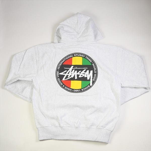 STUSSY ステューシー 23AW CLASSIC DOT ZIP HOODIE ASH HEATHER ジップ 