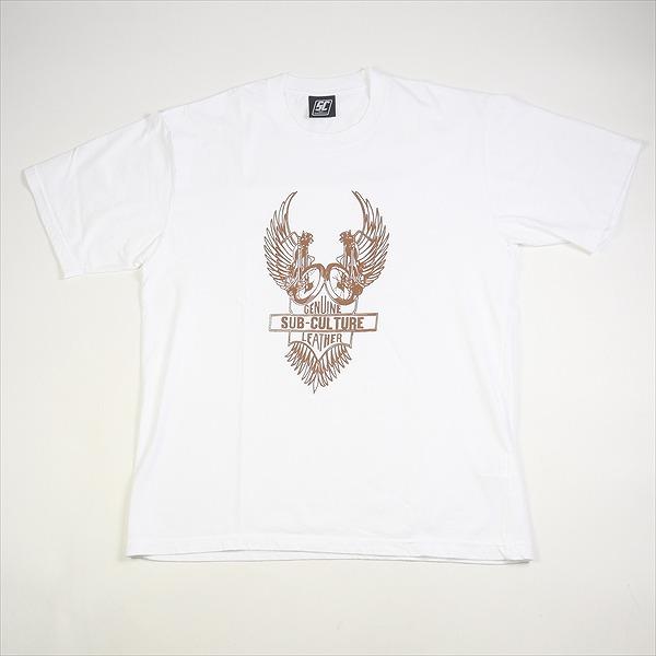 SubCulture サブカルチャー POP UP限定T-SHIRT WHITE/BROWN Tシャツ 白 