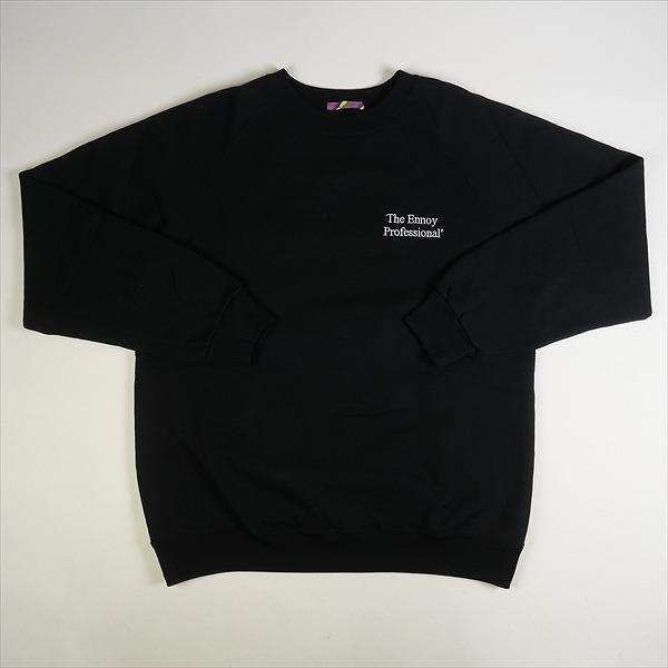 【The Ennoy Professional】黒 スウェット The Ennoy Professional ×is-ness ×スタイリスト私物 CREW SWEAT BLACK