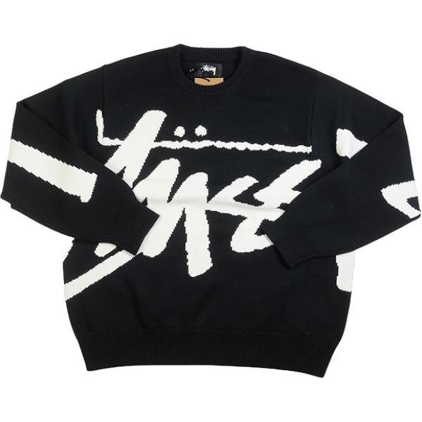 STUSSY ステューシー STOCK SWEATER BLACK ニット 黒 Size 【XL 