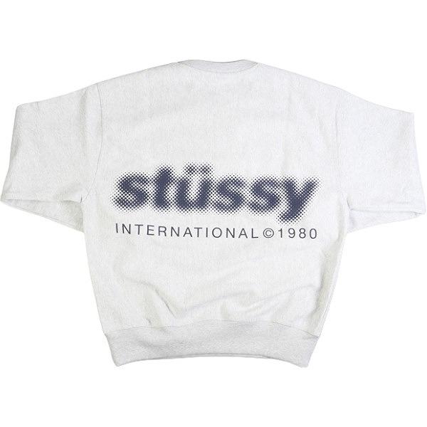 STUSSY ステューシー 23AW BLUR CREW ASH HEATHER クルーネック stussy blur crew 完売品