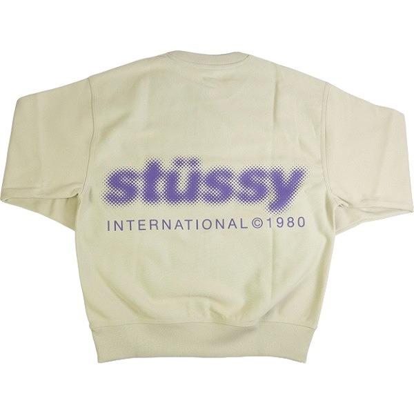 STUSSY ステューシー 23AW BLUR CREW Khaki クルーネックスウェット 