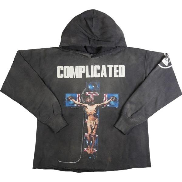 SAINT MICHAEL ×Kosuke Kawamura 23AW KK_HOODIE/COMPLICATED / BLK 