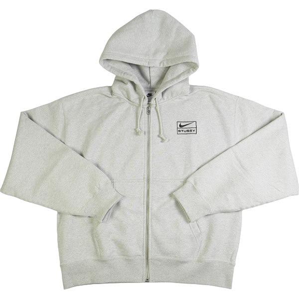 17(nike stussy ジップパーカー S) Stussy Nike Zip Hoodie Grey ステューシー ジップ フーディー (Nike