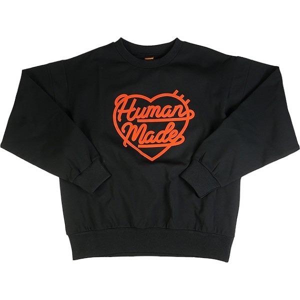 HUMAN MADE ヒューマンメイド 24SS CREWNECK SWEATSHIRT BLACK  