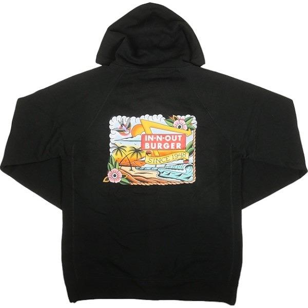 In-N-Out Burger インアンドアウトバーガー RETRO TATOO ZIP-UP BLACK 