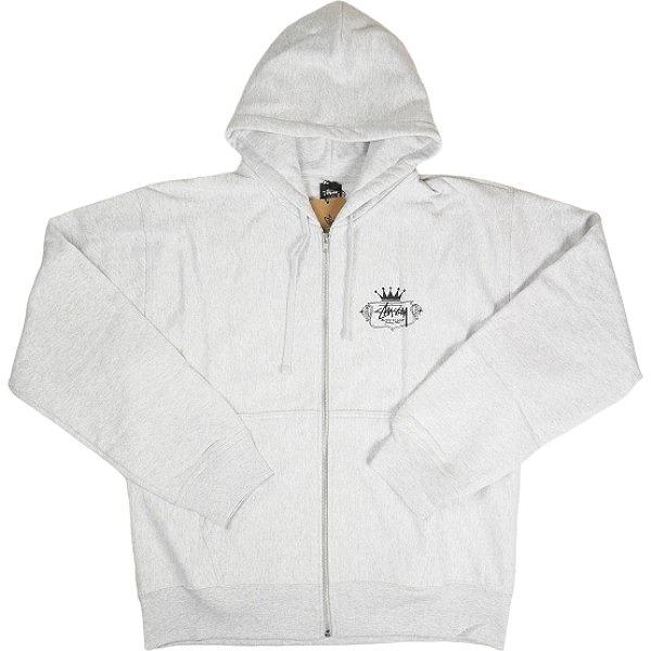 STUSSY ステューシー 24SS BUILT TO LAST ZIP HOODIE PIGMENT DYED Ash