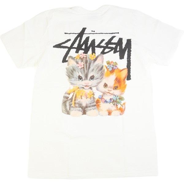 STUSSY ステューシー 23SS KITTENS TEE WHITE Tシャツ 白 Size 【XL