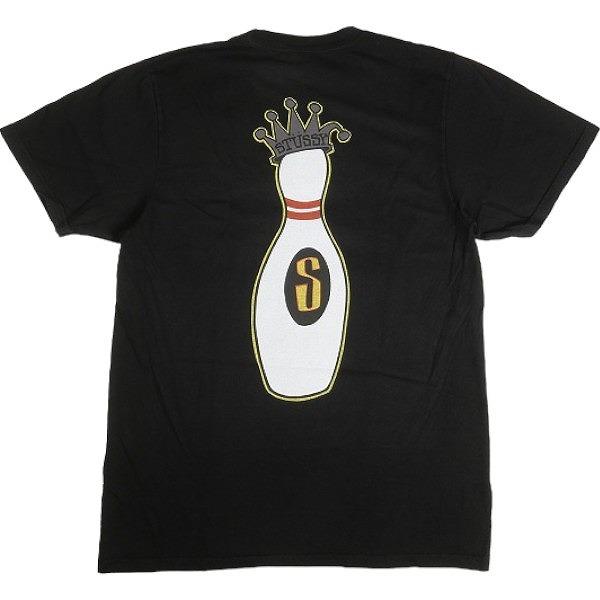 STUSSY ステューシー 24AW KINGPIN TEE PIGMENT DYED BLACK Tシャツ 黒