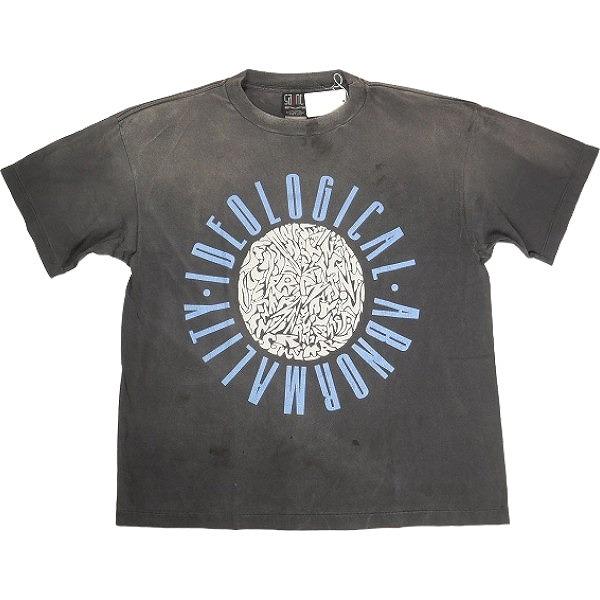 SAINT MICHAEL セント マイケル 24AW SS TEE/IDEOLOGICAL/BLACK