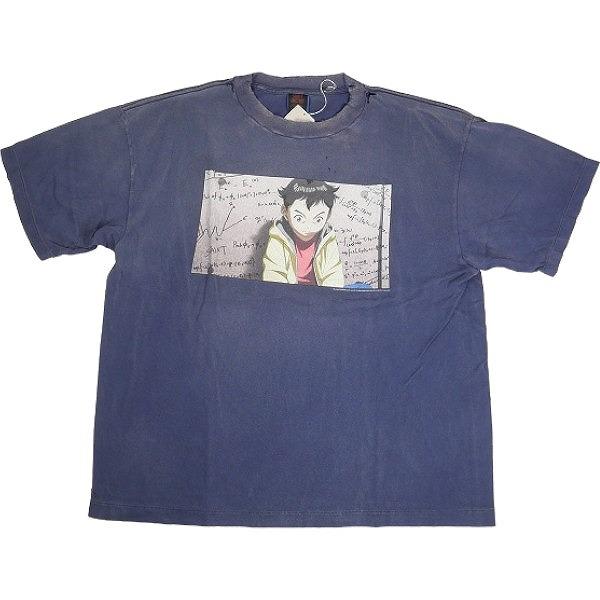 24AW SAINT MICHAEL プルートゥ　Tシャツ　サイズＬ SAINT MICHAEL セント マイケル 24AW PT_SS TEE/PLUTO/NAVY Tシャツ 紺