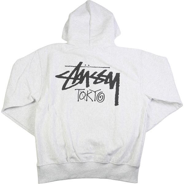 STUSSY ステューシー 24AW STOCK TOKYO HOOD ASH HEATHER 東京限定