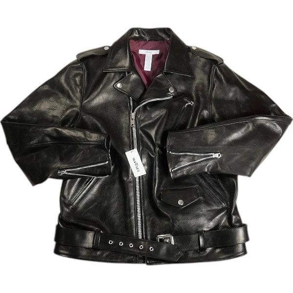 MASSES マシス LEATHER JKT VINTAGE W レザージャケット 黒 Size 【L 