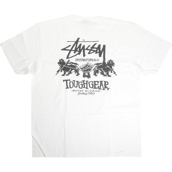STUSSY ステューシー 24AW TOUGH GEAR INTERNATIONAL TEE WHITE T