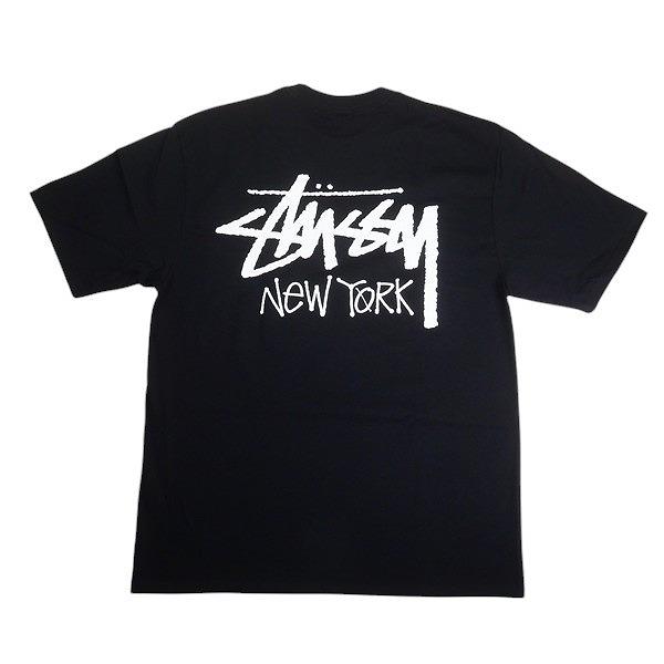 STUSSY ステューシー 25SS STOCK NEW YORK TEE BLACK ニューヨーク限定