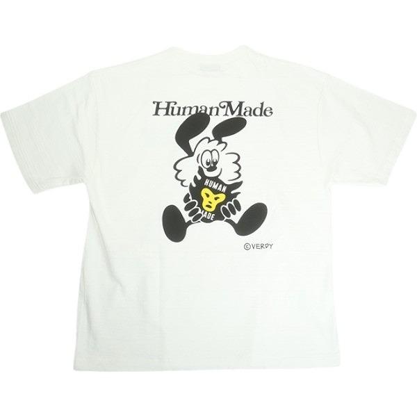 ヒューマンメイド　tシャツ アメカジ　　ストリーロゴ HUMAN MADE ヒューマンメイド ×VERDY 25SS T-SHIRT White Tシャツ