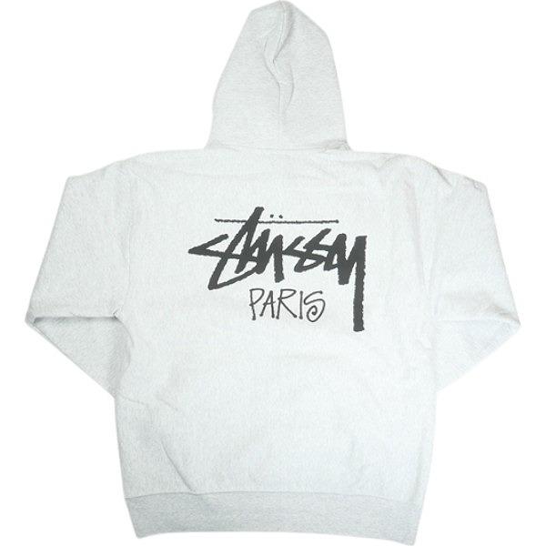 STUSSY ステューシー 25SS STOCK PARIS HOOD ASH HEATHER パリ限定