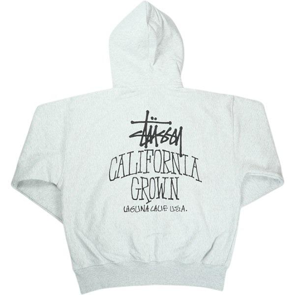STUSSY ステューシー 25FW CALI GROWN ZIP HOOD ASH HEATHER ジップ