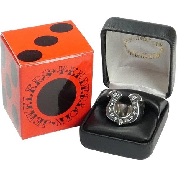 TENDERLOIN H.Sリング　リサイズ10号 TENDERLOIN テンダーロイン H.S RING SILVER/STONE ホースシューリング