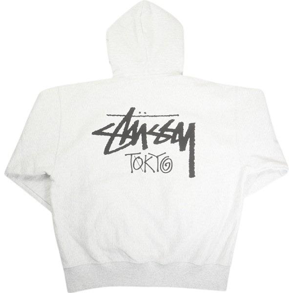 STUSSY ステューシー STOCK TOKYO ZIP HOOD ASH HEATHER 東京限定