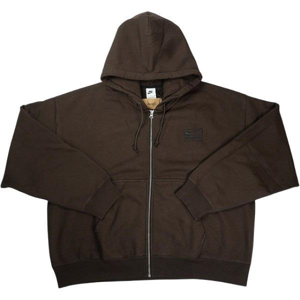 STUSSY ステューシー ×NIKE 25FW STONE WASHED FLEECE ZIP HOODIE Dark