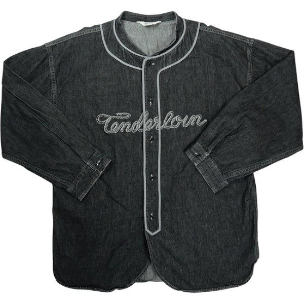 TENDERLOIN テンダーロイン ベースボールシャツ TENDERLOIN テンダーロイン BASE BALL SHT BLACK ベースボールシャツ