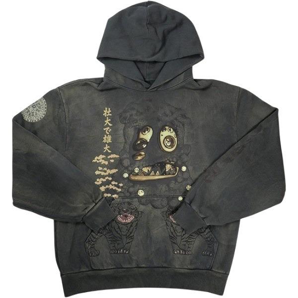 新品travis scott トラヴィススコット ライブ パーカーLサイズ② Travis Scott トラヴィス・スコット ×TAKASHI MURAKAMI HOLLOW HOODIE