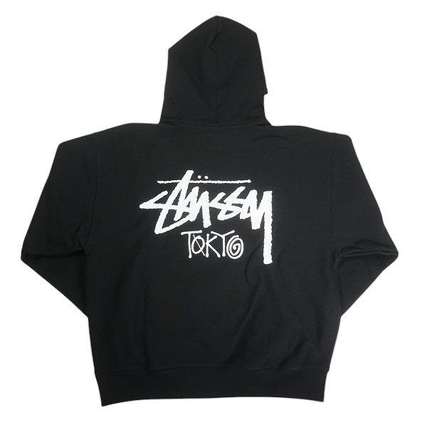 STUSSY ステューシー STOCK TOKYO HOOD BLACK 東京限定パーカー 黒