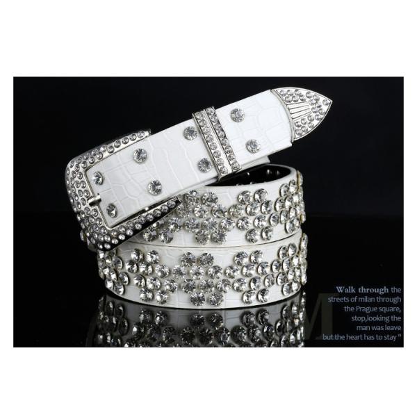 ☆キラキラバックルチェーンベルト&ラインストーンベルト2本セット☆ ベルト レディース ラインストーン キラキラ カジュアル ラメ バックル