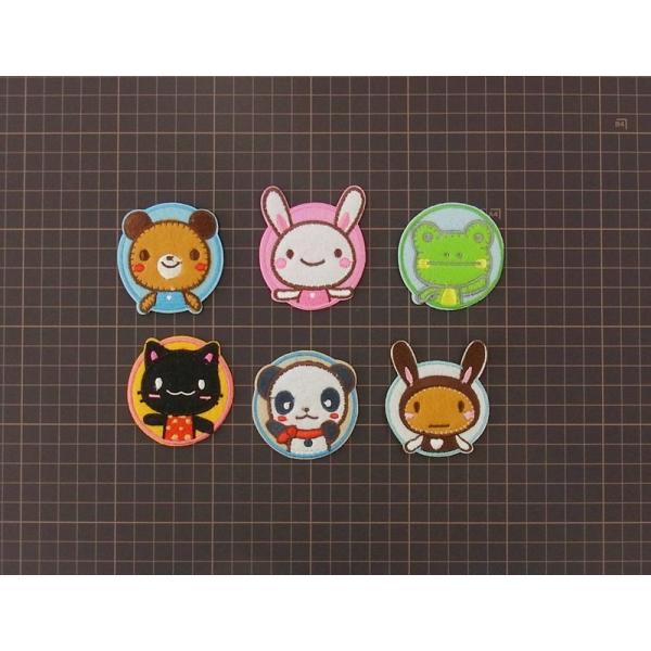 ワッペン 動物 カワイイ丸型パッチ 6種類 Buyee Buyee Japanese Proxy Service Buy From Japan Bot Online