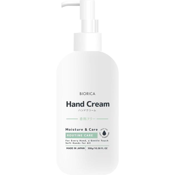 BIORICA(ビオリカ) ハンドクリーム 無香料 300g 大容量 ポンプタイプ 日本製