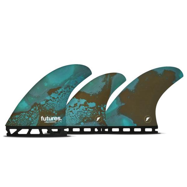 フューチャー FUTURES FIBER GLASS CHRISTENSON 5FIN BLUE/BROWN