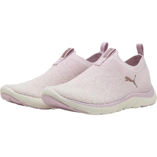 PUMA プーマ SOFTRIDE REMI スリップオン ニット ウィメンズ Rose MauveWhite-Rose Gold シューズ
