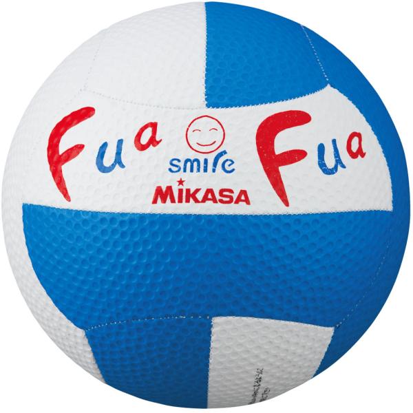 MIKASA ミカサ ふぁふぁドッジ 2号球縫い ホワイト/ブルー ハンドボール・ドッジボール ボール