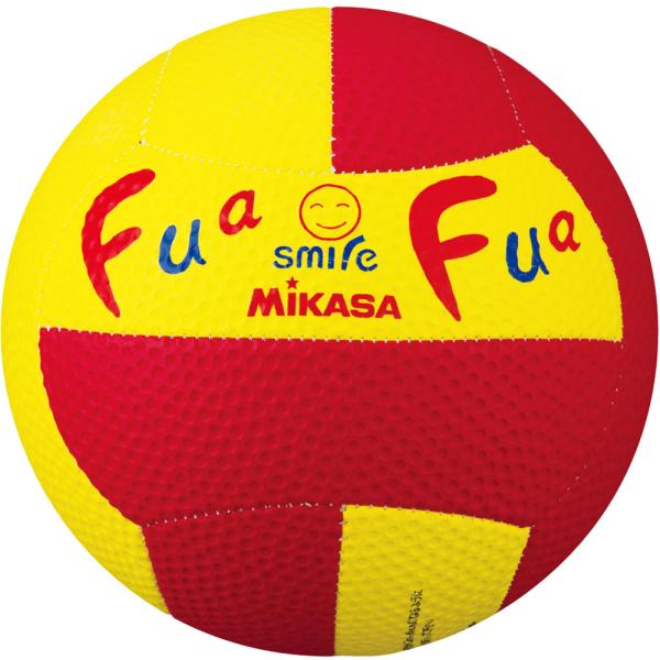 MIKASA ミカサ ふぁふぁドッジ 2号球縫い イエロー/レッド ハンドボール・ドッジボール ボール