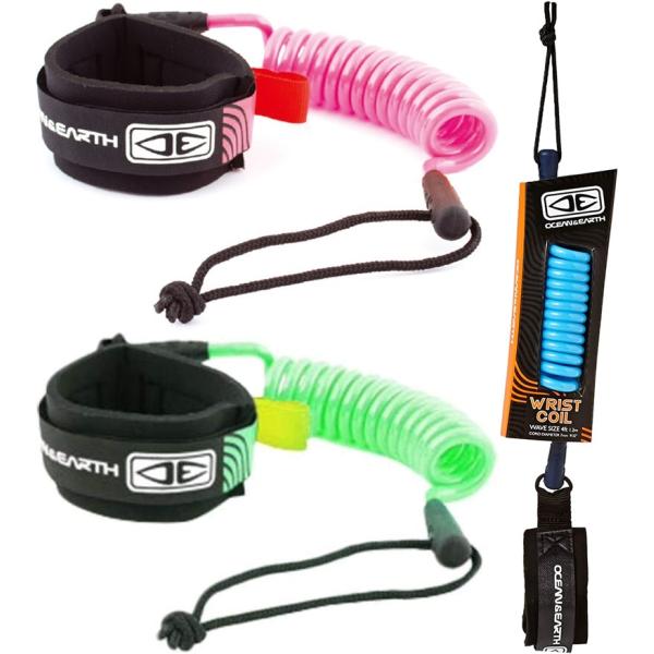 ボディーボード リストコイルリーシュ OE BASIC WRIST COIL COLORS OCEANEARTH(オーシャンアンドアース)リーシュ リーシュコード サーフィン :OW880:steadysurf 通販 OceanEarth リーシュ REGULAR MOULDED LEASH 7