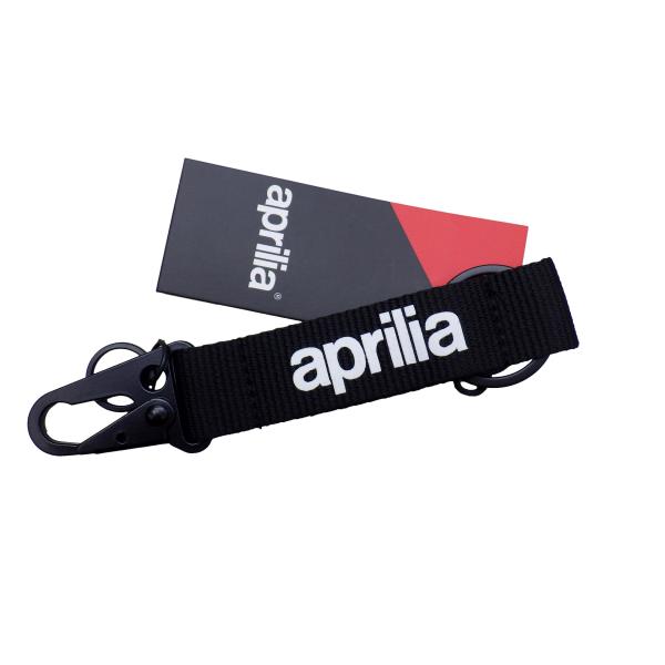 S25■aprilia Racing キーホルダー BLACK アプリリア キーリング