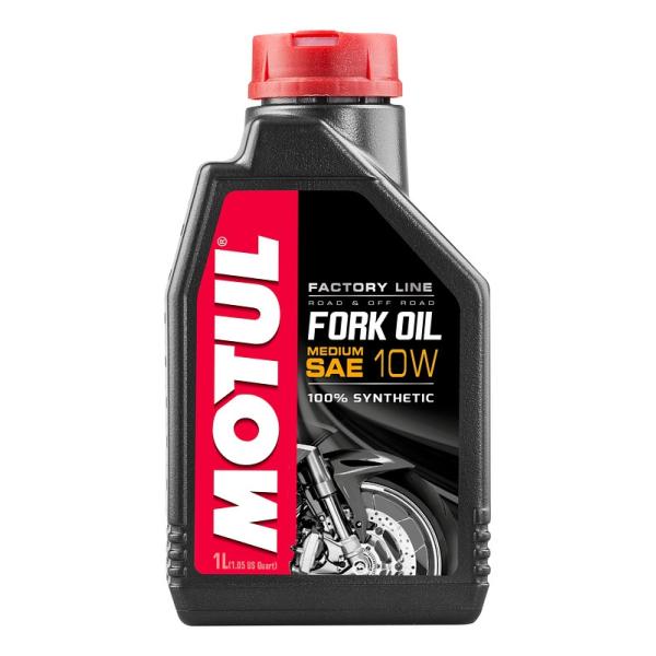 S26■MOTUL フォークオイル 10W Factory Line Medium 1L エステル100% 倒立/正立フォーク対応