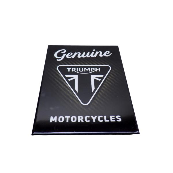 S26■TRIUMPH GENUINE マグネットステッカー マグネットシート トライアンフ インテリア ガレージ雑貨 冷蔵庫 ディスプレイ用