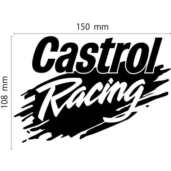 カストロールレーシング カッティングステッカー JDM