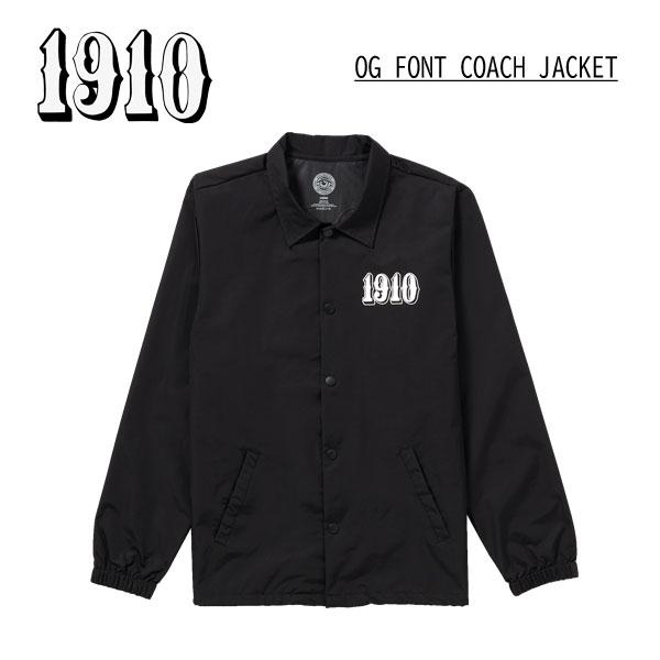 1910 ナインティーンテン スノーボード コーチジャケット OG FONT COACH JACKET カラー BLACK ブラック jamie lynn