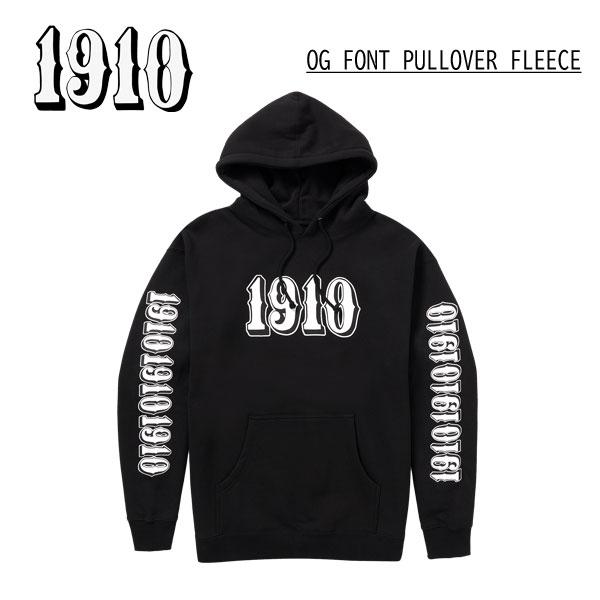1910 ナインティーンテン パーカー フーディー OG FONT PULLOVER HOODIE ブラック 黒 スノーボード アート ジェイミーリン LAMIE LYNN SCHOPH XL
