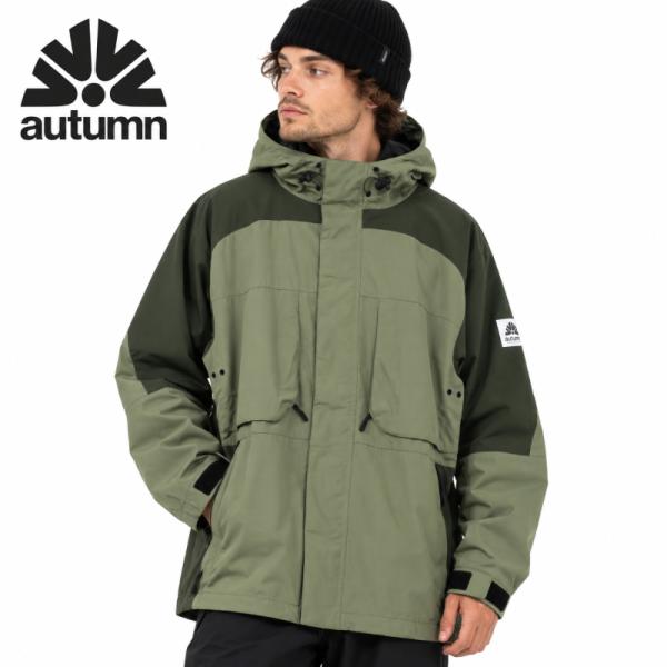 AUTUMN オータム ユニセックス スノーボード ウェア ジャケット FIELD JACKET フィールドジャケット SAGE/MILITARY アースカラー 型落ち sale