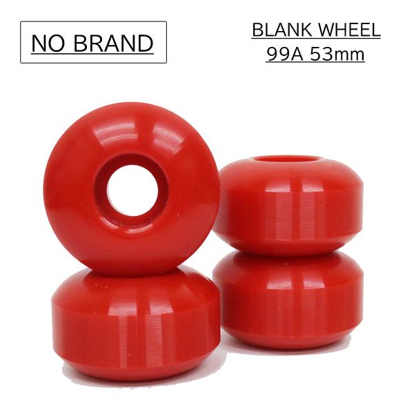 NO BRAND ノーブランド スケートボード スケボー BLANK WHEEL ブランク ウィール RED 赤 53mm 99A ハードウィール spitfire bones skateboard