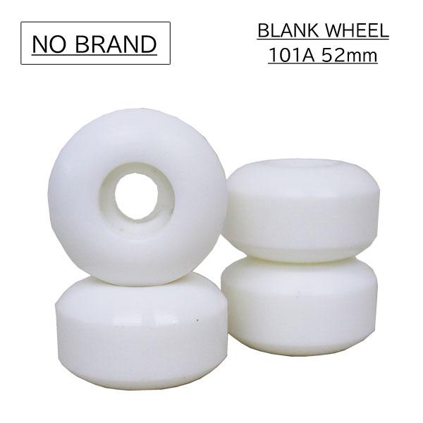 NO BRAND ノーブランド スケートボード スケボー BLANK WHEEL ブランク ウィール WHITE 赤 52mm 101A ハードウィール spitfire bones skateboard