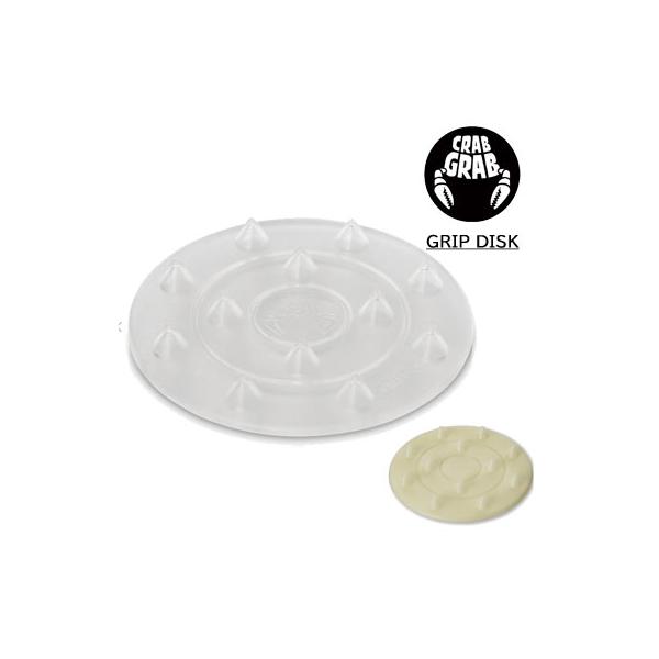 CRAB GRAB クラブグラブ スノーボード デッキパッド THE GRIPDISK グリップディスク 滑り止め 丸型 透明 クリア CLEAR DECK PAD