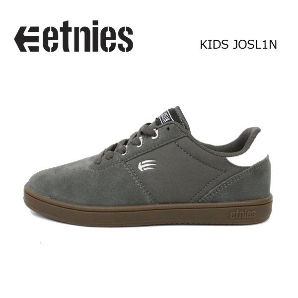 etnies エトニーズ キッズ スケートシューズ KIDS JOSL1N カラー GREY/GUM 子供用 スケボー 靴 スケシュー 24cm JOSLIN ジョスリン